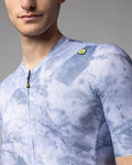 ALÉ Cycling short sleeve jersey - MARBLE PR-E - white/blue