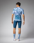 ALÉ Cycling short sleeve jersey - MARBLE PR-E - white/blue