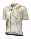 ALÉ Cycling short sleeve jersey - MARBLE PR-E - white/gold