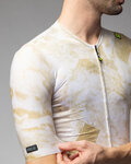 ALÉ Cycling short sleeve jersey - MARBLE PR-E - white/gold