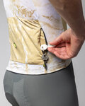 ALÉ Cycling short sleeve jersey - MARBLE PR-E - white/gold