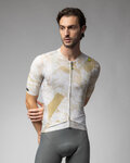 ALÉ Cycling short sleeve jersey - MARBLE PR-E - white/gold