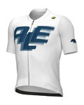 ALÉ Cycling short sleeve jersey - SAUVAGE PR-E - white/blue