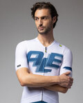 ALÉ Cycling short sleeve jersey - SAUVAGE PR-E - white/blue