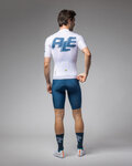 ALÉ Cycling short sleeve jersey - SAUVAGE PR-E - white/blue