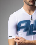 ALÉ Cycling short sleeve jersey - SAUVAGE PR-E - white/blue
