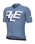 ALÉ Cycling short sleeve jersey - SAUVAGE PR-E - blue/white