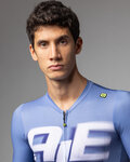 ALÉ Cycling short sleeve jersey - SAUVAGE PR-E - blue/white