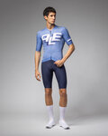 ALÉ Cycling short sleeve jersey - SAUVAGE PR-E - blue/white