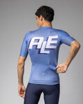 ALÉ Cycling short sleeve jersey - SAUVAGE PR-E - blue/white