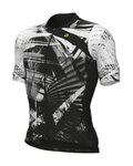 ALÉ Cycling short sleeve jersey - PALM PR-E - black/white