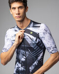 ALÉ Cycling short sleeve jersey - PALM PR-E - black/white