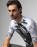 ALÉ Cycling short sleeve jersey - PALM PR-E - white/green