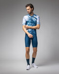 ALÉ Cycling short sleeve jersey - PALM PR-E - white/blue