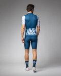 ALÉ Cycling short sleeve jersey - PALM PR-E - white/blue
