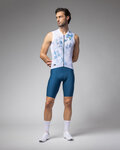 ALÉ Cycling sleeveless jersey - MIRROR PR-E - white/blue