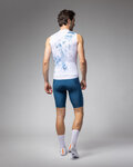 ALÉ Cycling sleeveless jersey - MIRROR PR-E - white/blue