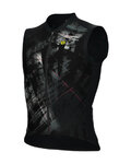 ALÉ Cycling sleeveless jersey - MIRROR PR-E - black/grey