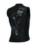 ALÉ Cycling sleeveless jersey - MIRROR PR-E - black/grey