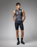 ALÉ Cycling sleeveless jersey - MIRROR PR-E - black/grey