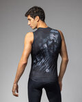 ALÉ Cycling sleeveless jersey - MIRROR PR-E - black/grey
