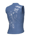 ALÉ Cycling sleeveless jersey - MIRROR PR-E - blue