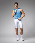ALÉ Cycling sleeveless jersey - MIRROR PR-E - blue