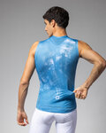ALÉ Cycling sleeveless jersey - MIRROR PR-E - blue