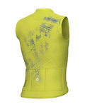 ALÉ Cycling sleeveless jersey - MIRROR PR-E - yellow