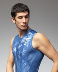 ALÉ Cycling sleeveless jersey - MIRROR PR-E - blue