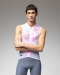 ALÉ Cycling sleeveless jersey - MIRROR PR-E - white/pink