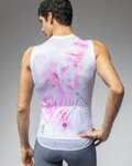ALÉ Cycling sleeveless jersey - MIRROR PR-E - white/pink