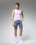 ALÉ Cycling sleeveless jersey - MIRROR PR-E - white/pink