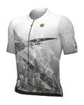 ALÉ Cycling short sleeve jersey - QURTZ PR-E - white/grey
