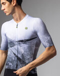 ALÉ Cycling short sleeve jersey - QURTZ PR-E - white/grey
