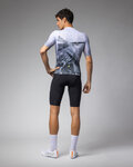 ALÉ Cycling short sleeve jersey - QURTZ PR-E - white/grey