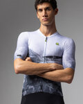 ALÉ Cycling short sleeve jersey - QURTZ PR-E - white/grey