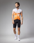 ALÉ Cycling short sleeve jersey - QURTZ PR-E - white/orange