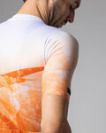 ALÉ Cycling short sleeve jersey - QURTZ PR-E - white/orange