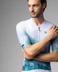 ALÉ Cycling short sleeve jersey - QURTZ PR-E - white/green