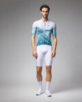 ALÉ Cycling short sleeve jersey - QURTZ PR-E - white/green