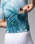ALÉ Cycling short sleeve jersey - QURTZ PR-E - white/green
