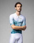 ALÉ Cycling short sleeve jersey - QURTZ PR-E - white/green