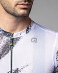ALÉ Cycling short sleeve jersey - TRACE PRAGMA - white/black