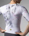 ALÉ Cycling skinsuit - MIRROR PR-E - white/black