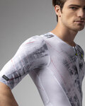 ALÉ Cycling skinsuit - MIRROR PR-E - white/black