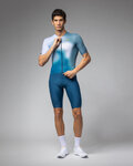 ALÉ Cycling short sleeve jersey - FLASH PR-E - blue/white