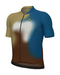 ALÉ Cycling short sleeve jersey - FLASH PR-E - yellow/brown/blue/white