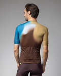 ALÉ Cycling short sleeve jersey - FLASH PR-E - yellow/brown/blue/white