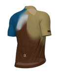 ALÉ Cycling short sleeve jersey - FLASH PR-E - yellow/brown/blue/white